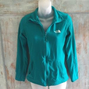 Used The North Face Blue Zip Up Jacket Size Small